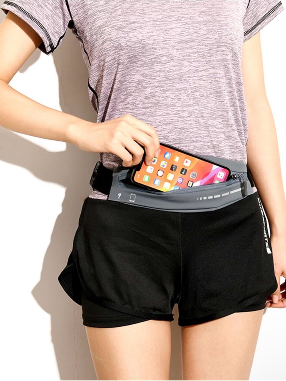 Ultralight Running Belt – Water-Resistant Waist Pack (Gray)| NWOT